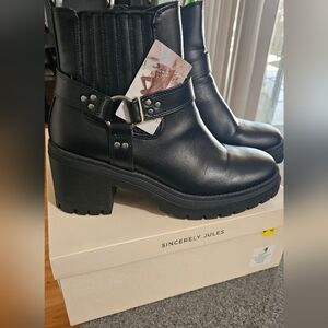 Boots- Sincerely Jules Chunky Heels